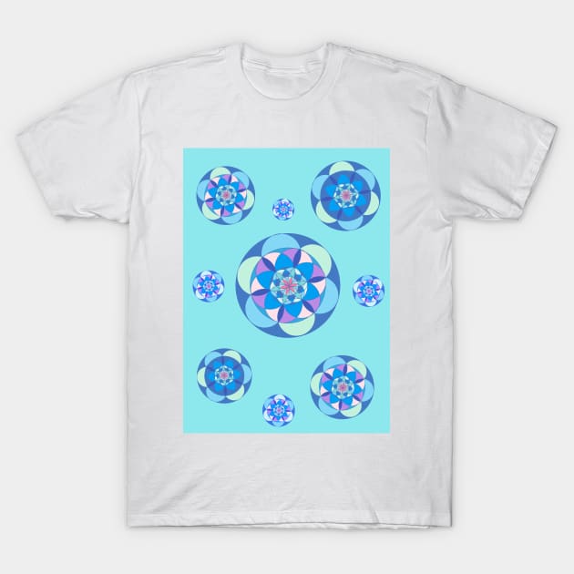 sacred geometry rain drops T-Shirt by Sara's digital corner